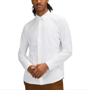 Lululemon New Venture Long Sleeve Shirt Office Men XL Business Casual 2021 White